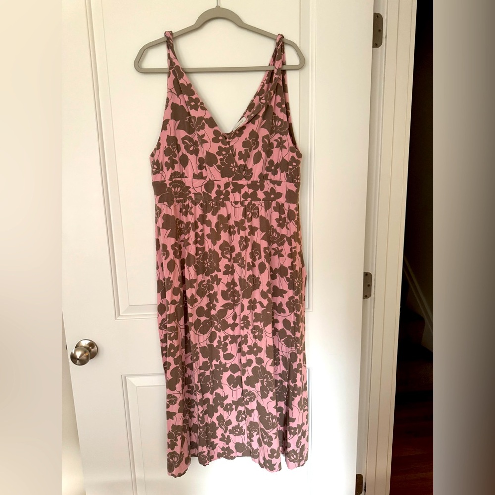 Garnet Hill Cotton Knit Sundress Sz XL